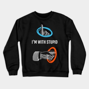 I'm with Stupid Crewneck Sweatshirt